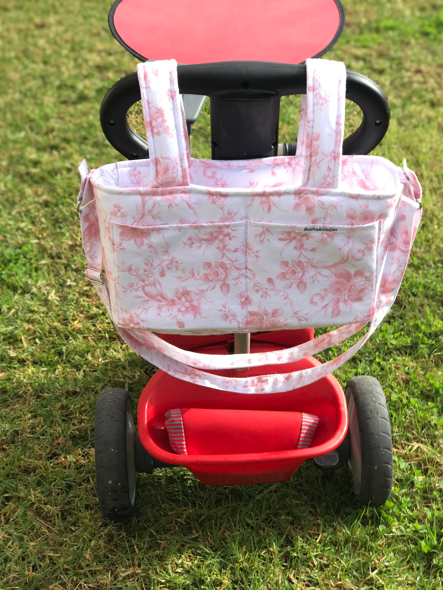 bolso carro little flores rosas