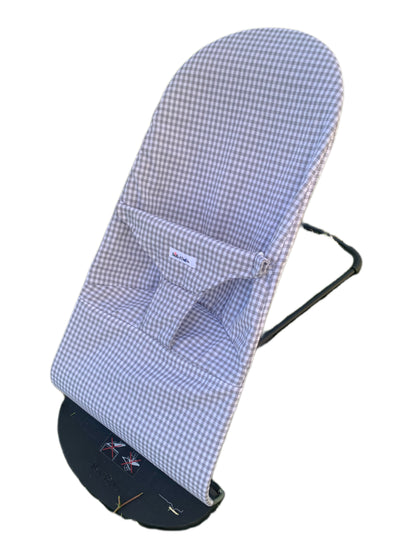 Funda hamaca Baby Bjorn vichy gris classic